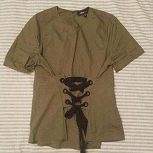 Xs olive corset top nwot